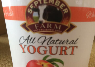 September Farm Peach Yogurt