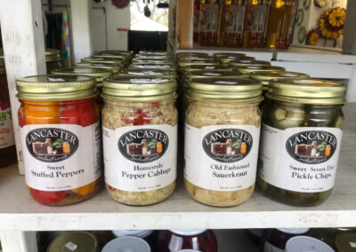 Lancaster stuffed peppers and sauerkraut in jars